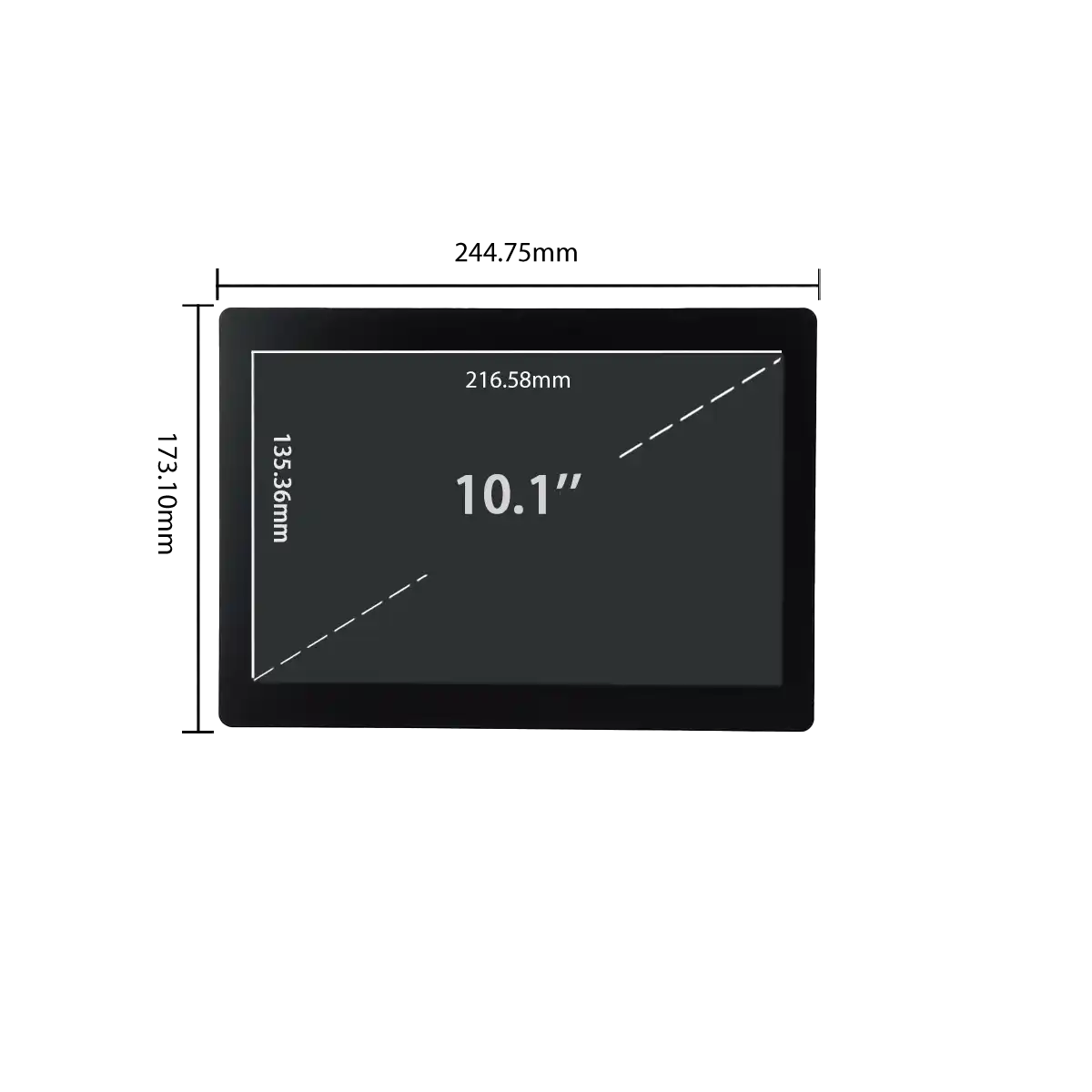 LH101NL050B-Dimensions